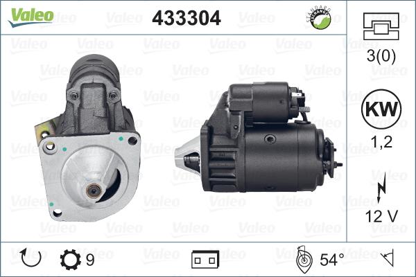 Valeo 433304 - Starter autospares.lv