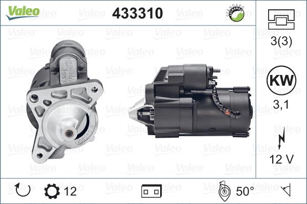 Valeo 433310 - Starter autospares.lv