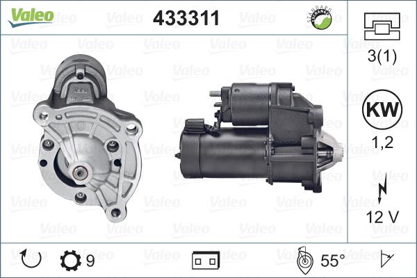 Valeo 433311 - Starter autospares.lv