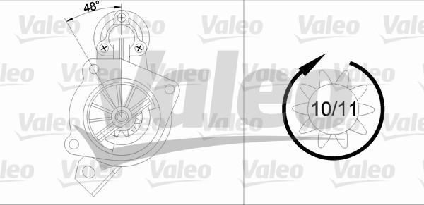 Valeo 433339 - Starter autospares.lv