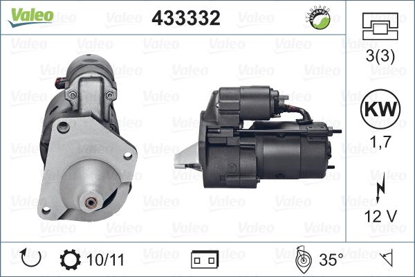 Valeo 433332 - Starter autospares.lv