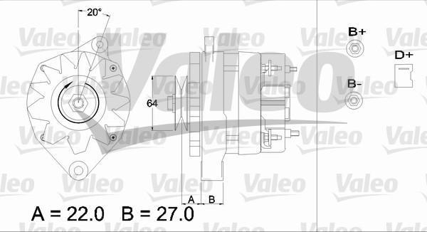 Valeo 433376 - Alternator autospares.lv