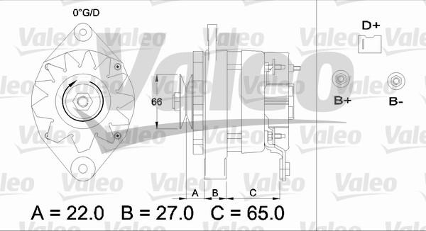 Valeo 433371 - Alternator autospares.lv