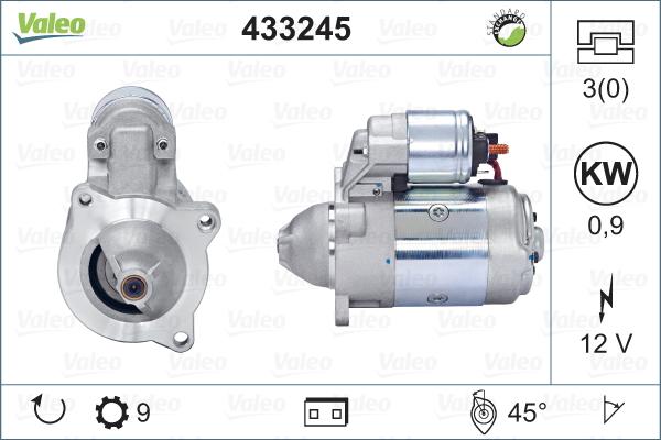 Valeo 433245 - Starter autospares.lv