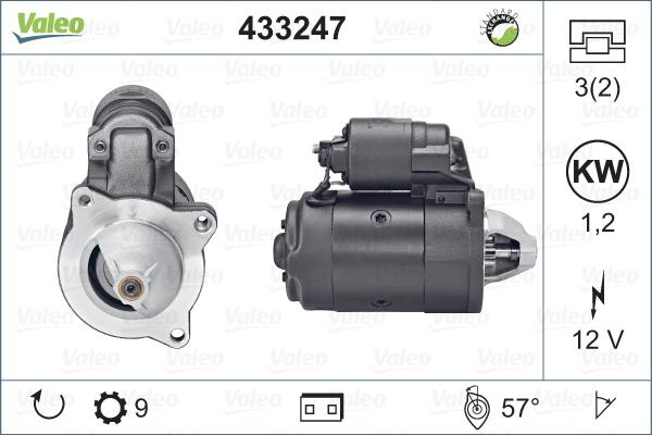 Valeo 433247 - Starter autospares.lv