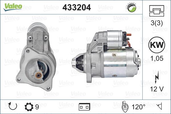 Valeo 433204 - Starter autospares.lv