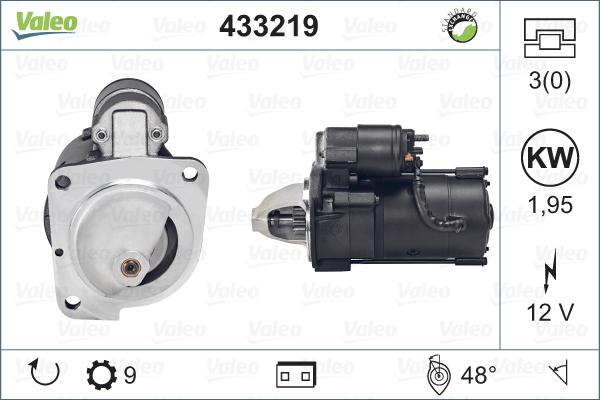 Valeo 433219 - Starter autospares.lv