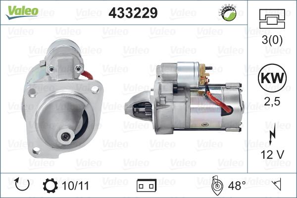 Valeo 433229 - Starter autospares.lv