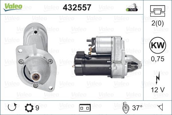 Valeo 432557 - Starter autospares.lv