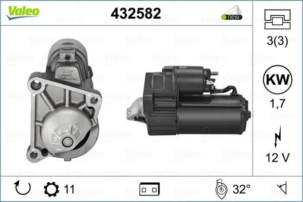 Valeo 432582 - Starter autospares.lv