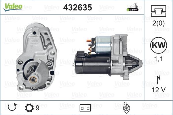 Valeo 432635 - Starter autospares.lv