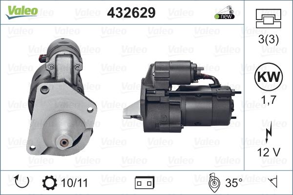 Valeo 432629 - Starter autospares.lv