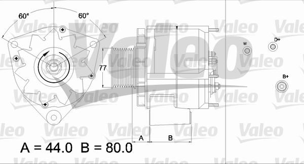 Valeo 437440 - Alternator autospares.lv