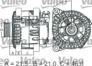 Valeo 437457 - Alternator autospares.lv