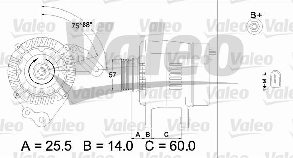 Valeo 437402 - Alternator autospares.lv