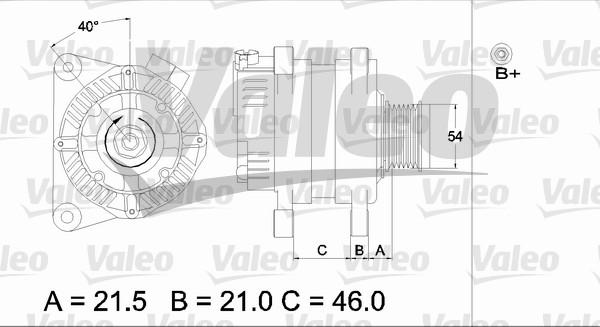 Valeo 437407 - Alternator autospares.lv