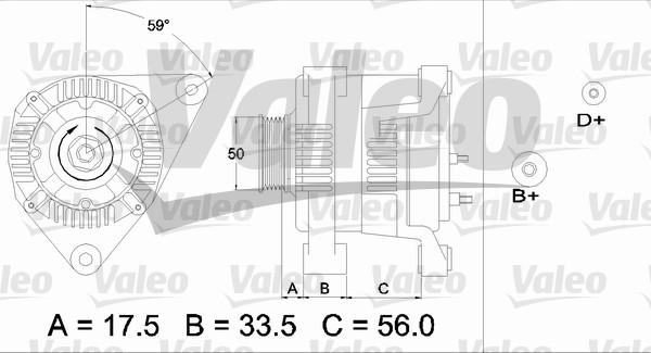 Valeo 437413 - Alternator autospares.lv