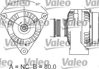 Valeo 437482 - Alternator autospares.lv