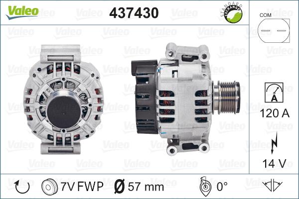 Valeo 437430 - Alternator autospares.lv