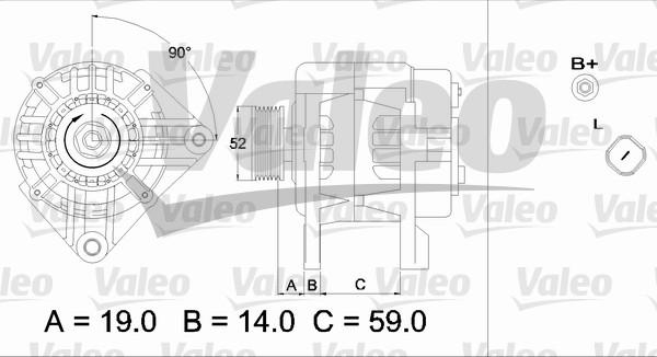 Valeo 437424 - Alternator autospares.lv