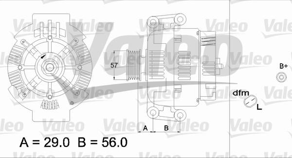 Valeo 437420 - Alternator autospares.lv