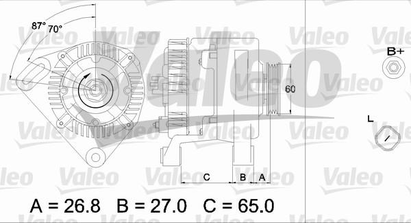 Valeo 437428 - Alternator autospares.lv