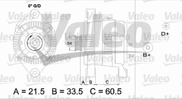 Valeo 437422 - Alternator autospares.lv