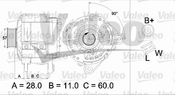 Valeo 437477 - Alternator autospares.lv