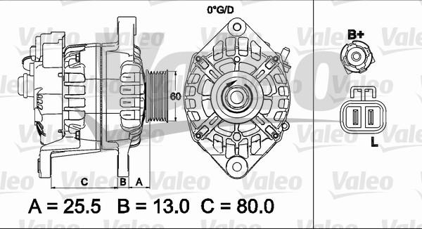 Valeo 437501 - Alternator autospares.lv