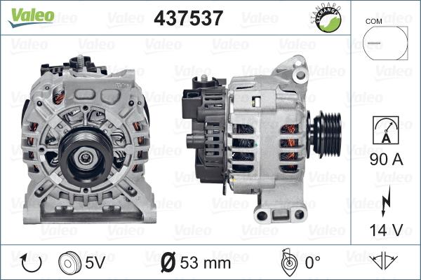 Valeo 437537 - Alternator autospares.lv