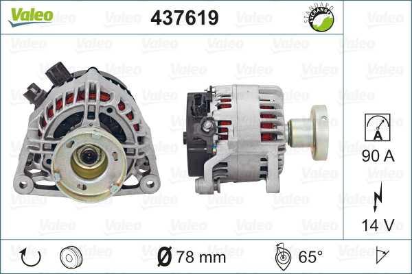 Valeo 437619 - Alternator autospares.lv