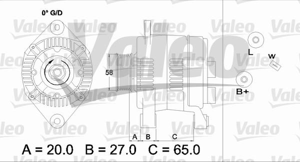 Valeo 437199 - Alternator autospares.lv