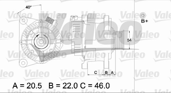 Valeo 437193 - Alternator autospares.lv