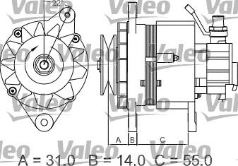 Valeo 437145 - Alternator autospares.lv