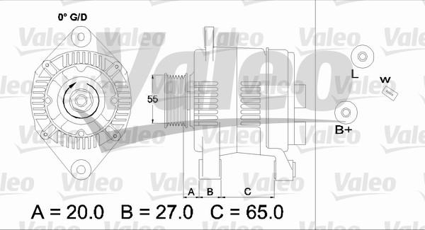Valeo 437140 - Alternator autospares.lv