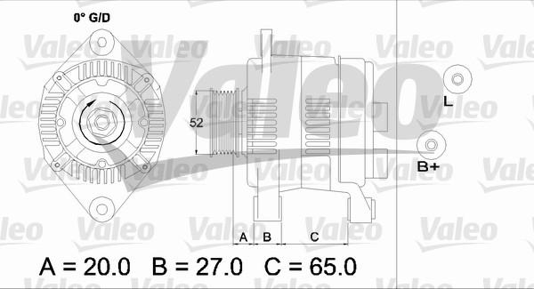 Valeo 437141 - Alternator autospares.lv