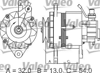 Valeo 437143 - Alternator autospares.lv