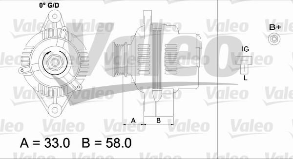 Valeo 437154 - Alternator autospares.lv