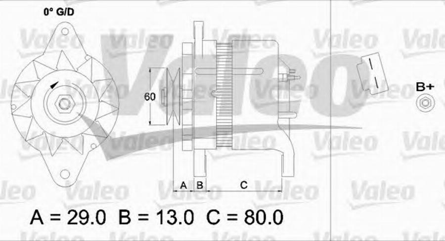 Valeo 437155 - Alternator autospares.lv