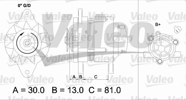 Valeo 437150 - Alternator autospares.lv