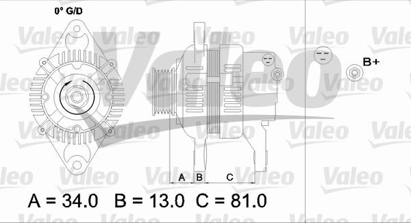 Valeo 437158 - Alternator autospares.lv