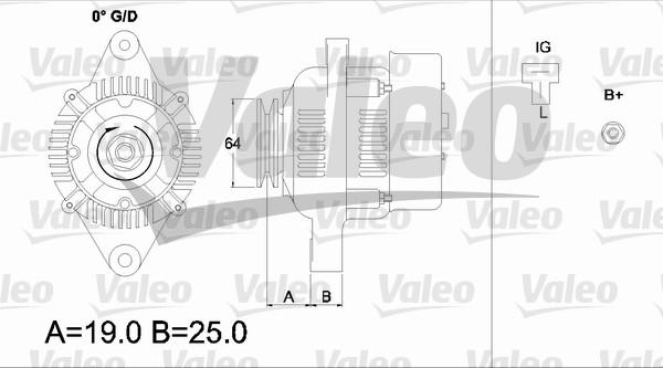 Valeo 437153 - Alternator autospares.lv
