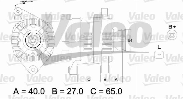 Valeo 437168 - Alternator autospares.lv