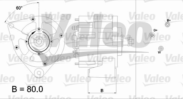 Valeo 437167 - Alternator autospares.lv