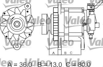 Valeo 437113 - Alternator autospares.lv