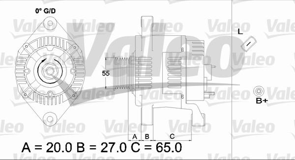 Valeo 437183 - Alternator autospares.lv