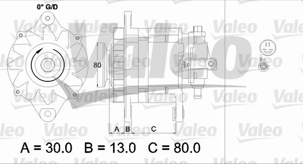 Valeo 437120 - Alternator autospares.lv