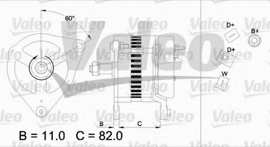 Valeo 437127 - Alternator autospares.lv