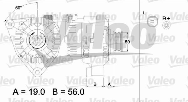 Valeo 437345 - Alternator autospares.lv