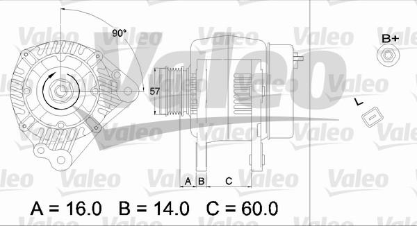 Valeo 437341 - Alternator autospares.lv